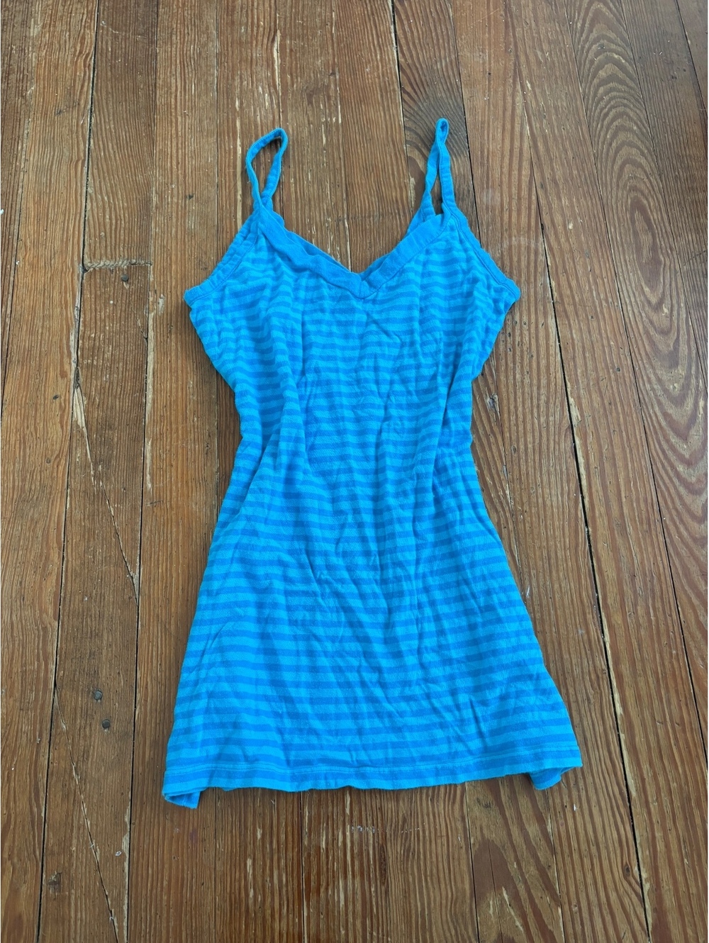 y2k Blue striped camisole top